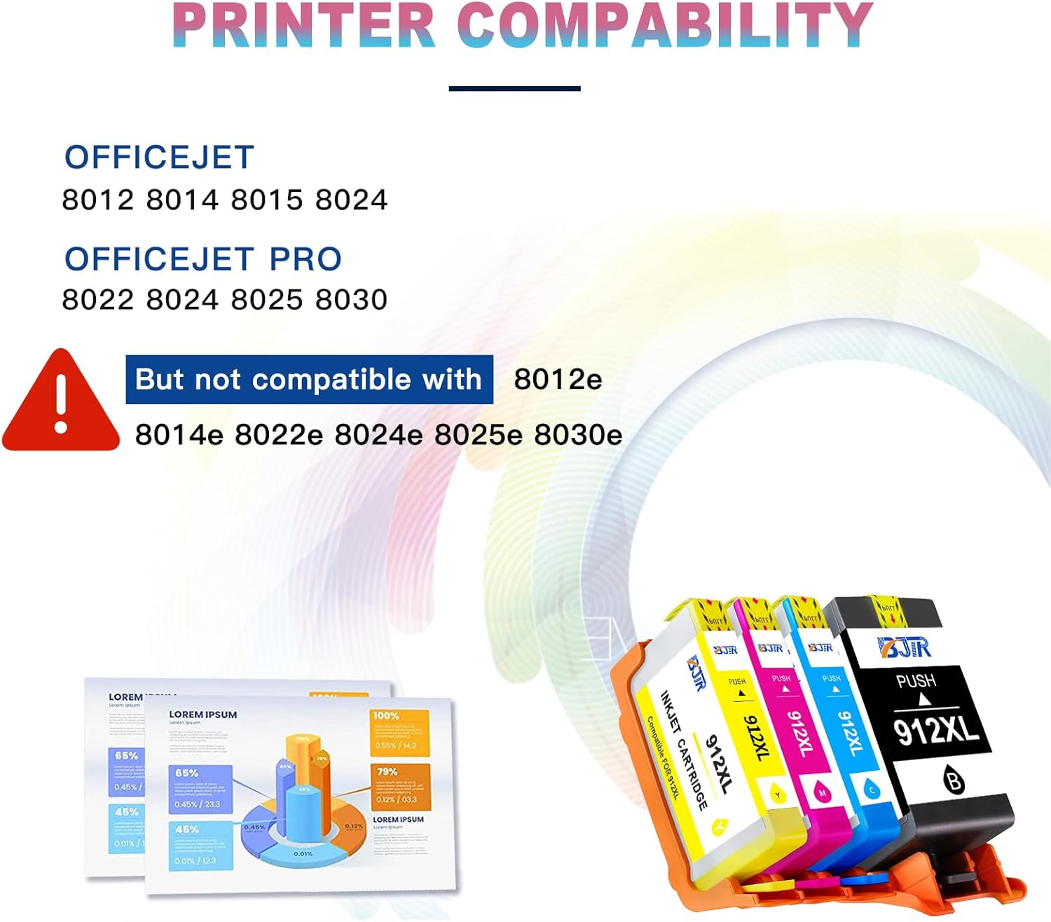 Cartuchos BJTR 912 XL - 4Pzs Cartuchos BJTR 912 XL - 4Pzs